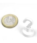 Magnet 16mm M4 Hacken 8kg Flachgreifer WEISS  NdFB 89000516