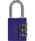ABUS ZAHLEN-VORHANGSCHLOSS 144/30 lila Lock-Tag   67071681