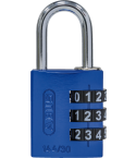 ABUS ZAHLEN-VORHANGSCHLOSS 144/30 blau Lock-Tag   67071678