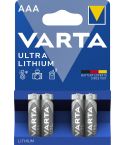 VARTA ULTRA Lithium Batterie Micro AAA / LR03 1.5V / 1100mAh 4 Stk.   92363659