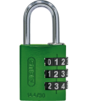 ABUS ZAHLEN-VORHANGSCHLOSS 144/30 grün Lock-Tag   67071680