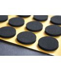 Anti-Rutsch-Pad selbstklebend, Ø 28 mm, schwarz, 9 Stück