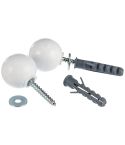 TÜRSTOPPER KUGEL WEISS                  36020350