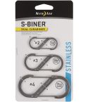 S-Biner SLIDELOCK Combo 3er LSBC-11-R6 Silber    05001226