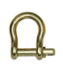 Schäkel geschweift 4mm mit Augbolzen Messing   61942051