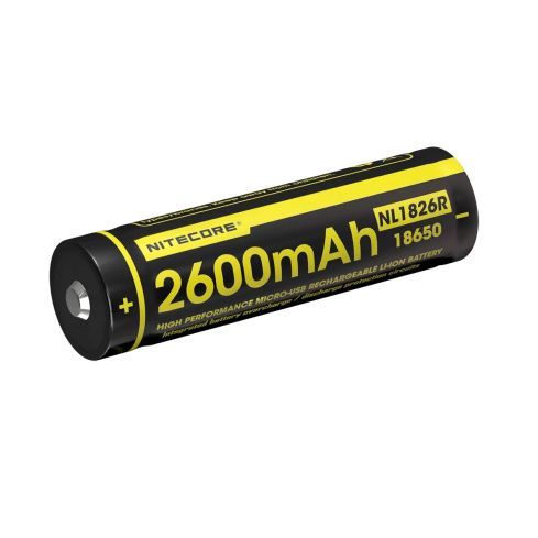 NITECORE 18650 Akku m. USB-C NL1826R    10201826