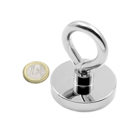 Magnet 50mm M8 mit Öse 75kg NdFB 89005099