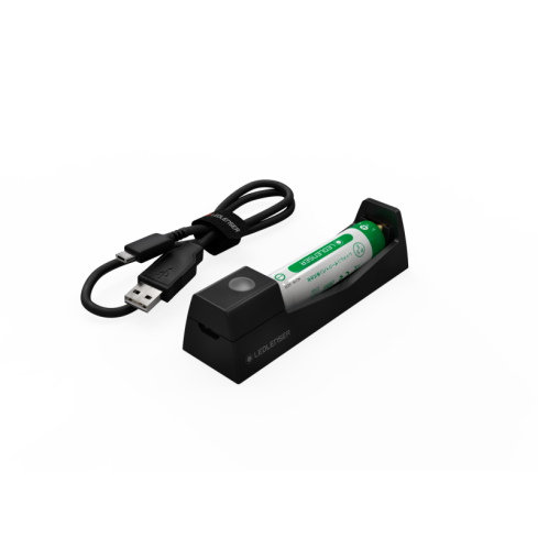 LedLenser Ladestation + Akku 14500 MH4 MH5 P5R Core uvm.          71500986