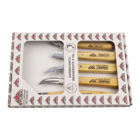 Stubai Kerbschnitzmessersatz 5tlg 77512005