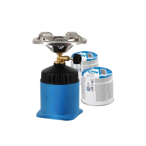 CFH Campingkocher inkl. 2 Gaskartuschen Happy Camper 96052402