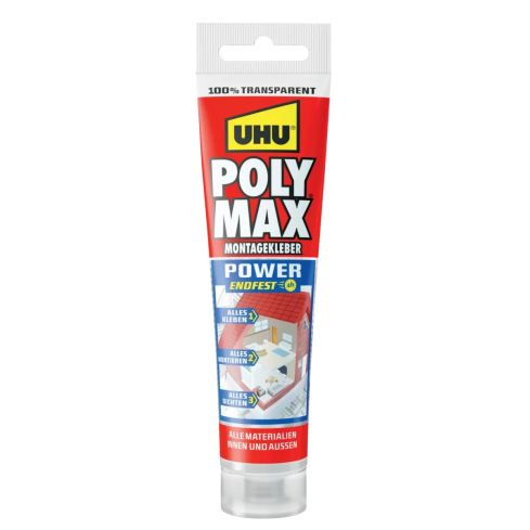 UHU PolyMax Montagekleber 115g transparent Tube    20064356