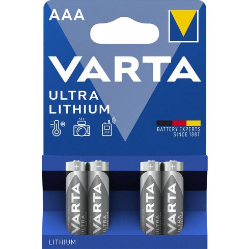 VARTA ULTRA Lithium Batterie Micro AAA / LR03 1.5V / 1100mAh 4 Stk. 92363659