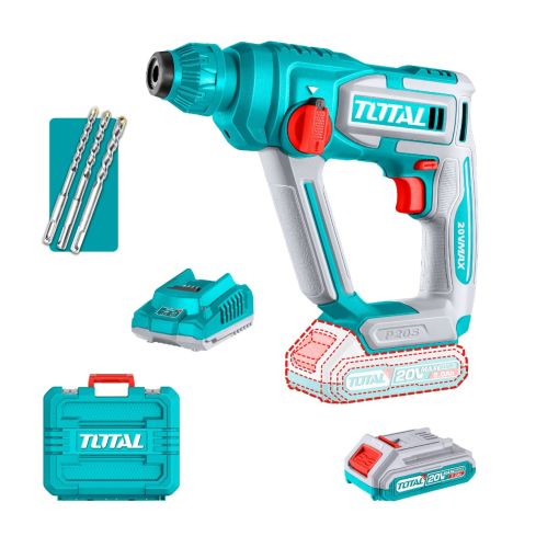 TOTAL Akku-Bohrhammer 20V inkl. 2x AKKU + Ladegerät 51201681