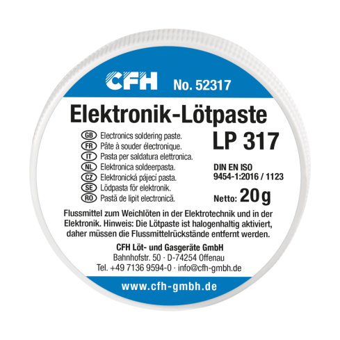CFH Elektronik-Lötpaste LP-317 20g 96152317