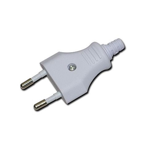 Eurostecker mit Schraub- verschluß weiß 75333004