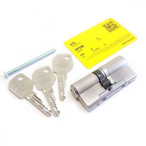 Doppelzylinder DZ 51/61Ni EVVA EPSM 3 Schlüssel 52137894