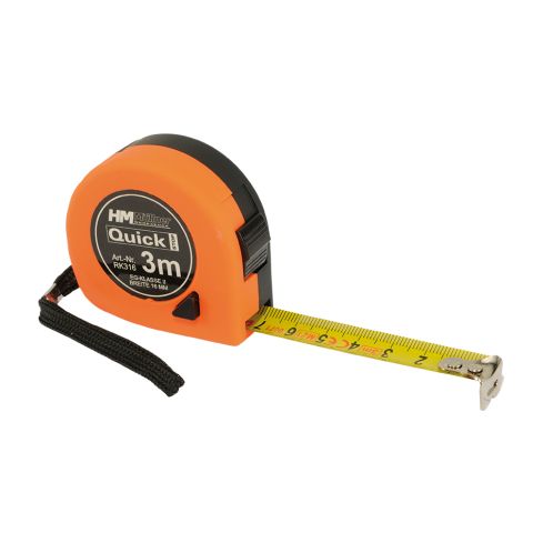 Maßband 3m m. Stop / Bandmaß kompakt KLASSE II   31512060