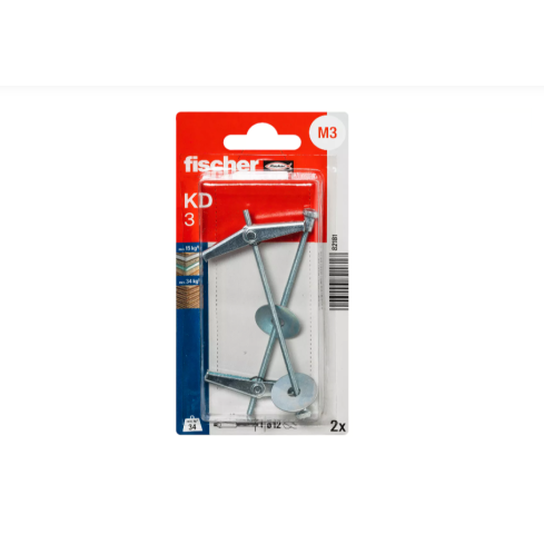 Fischer KD3K FEDERKLAPPDÜBEL M3 2 Stk 18082181