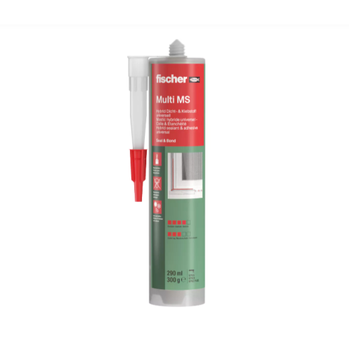 Fischer Kleb- und Dichtstoff Kartusche Bauklebstoff Multi MS weiss 290ml 18059389