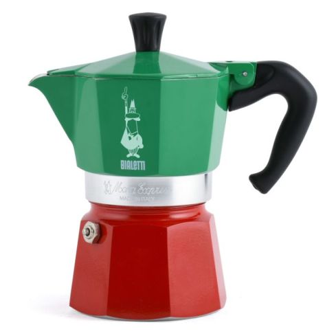 Bialetti Moka-Express Italia 3 Tassen (130ml) Tri-Colore ITALY 85005322