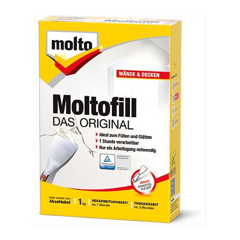 Akzo Nobel Moltofill ORIGINAL Innen Spachtel Pulver  1.0 KG                  44087723