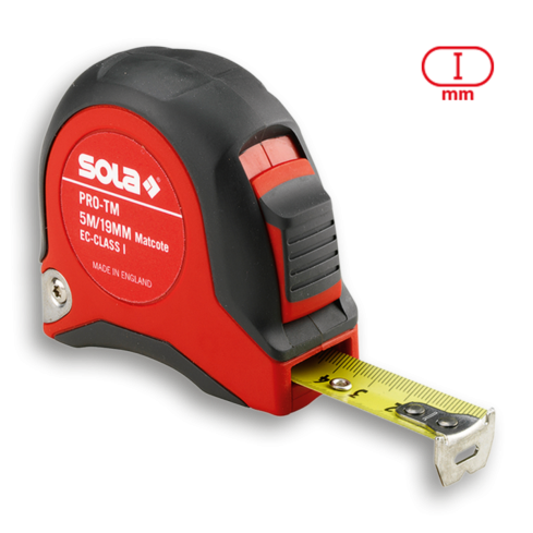 Massband SOLA PRO-TM 5  KLASSE 1 5m Hochpräzise      90222091
