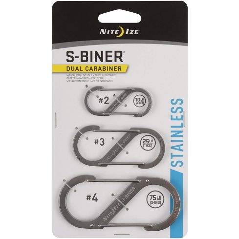 S-Biner SLIDELOCK Combo 3er LSBC-11-R6 Silber 05001226