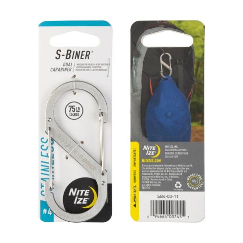NiteIze S-Biner Größe 4 silber SB4-03-11 05005070