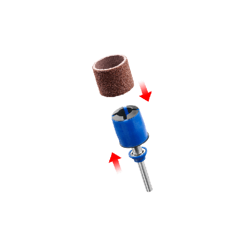 EZ SpeedClic: Schleifdorn & 2x Schleifband (K60 & K120) Dremel SC407  2615S407JA