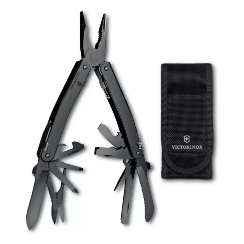 Victorinox SWISSTOOL Spirit MXBS (Einhand) schwarz 3.0226.M3N, mit Tasche 40302263