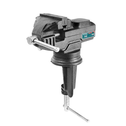 TOTAL Schraubstock 60mm m. Tischklemme 50mm 51006126