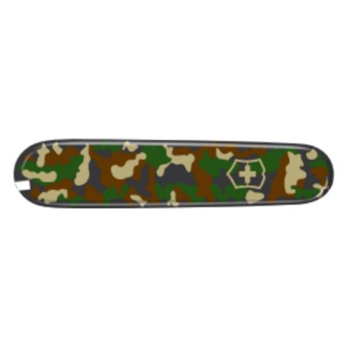 Victorinox Schalen front green Camouflage, 91mm für Offiziersmesser          40369430