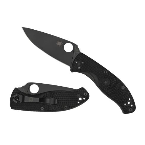 Spyderco Tenacious Lightweight Black Plain Taschenmesser
