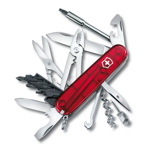Victorinox Cybertool 34/M 1.7725.T rot transparent     40177250