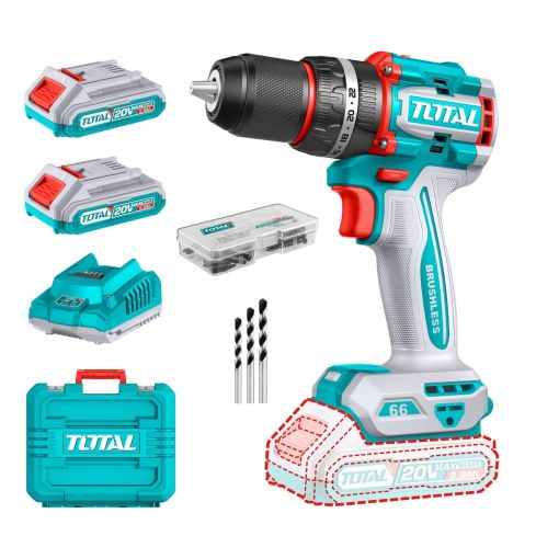 TOTAL Akku-Schlagbohrschrauber 20V 2x 2Ah FULLSET 51020668