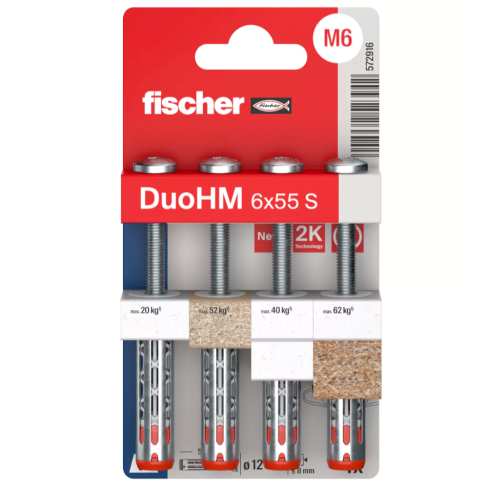 Fischer DuoHM 6x55 S PH TX Hohlraumdübel Metall-Gipskartondübel 18572916