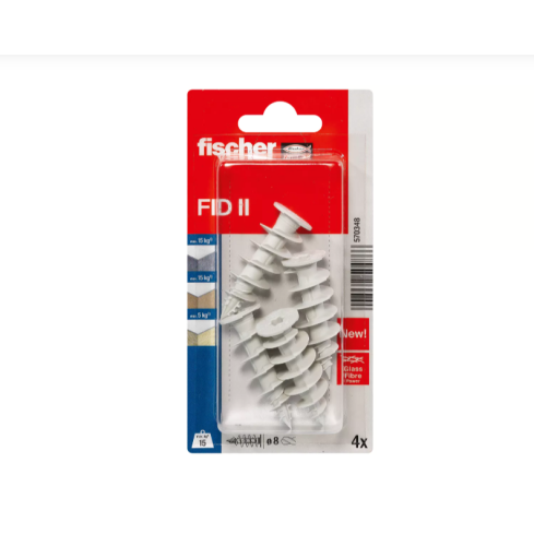 Fischer Dämmstoffdübel FID II Fassaden Dübel 4Stk      18016810