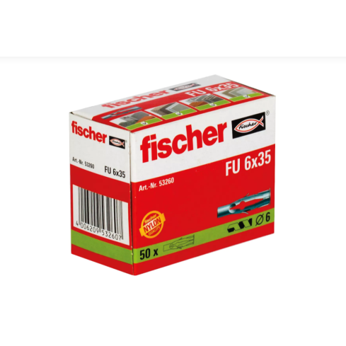 Fischer FU6X35 HOHLRAUMDÜBEL 50Stk 18053260