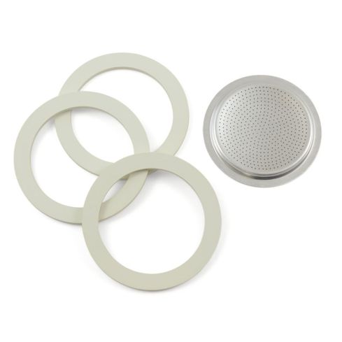 Bialetti Dichtung-Set f. 3-4 Tassen (Moka Express, Dama, Elettrika, uvm.) 85800003