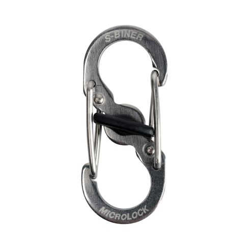NiteIze TagLock S-Biner microlock silber PLSBM-11-R3