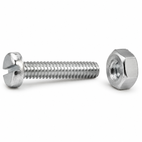 Zylinderkopfschraube M2 x 10 mm, Schlitz, Stahl, verzinkt, 20 Stk 21904340